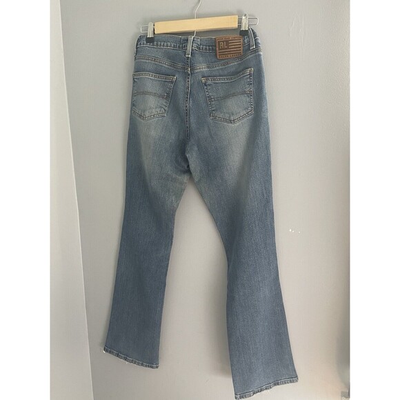Ralph Lauren Polo Saturday Bootcut Cotton Stretch Denim Jeans Sz 4 Medium Wash - Picture 5 of 8